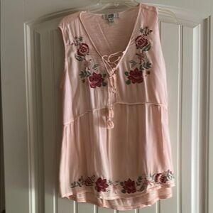 Vintage America Light Pink Top